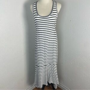 Splendid Striped Maxidress Ruffle Hem
